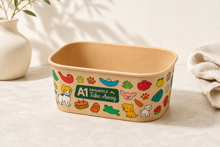 Bulk paper bowl packaging for distributors and supermarkets