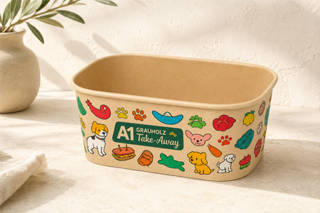 Bulk paper bowl packaging for distributors and supermarkets