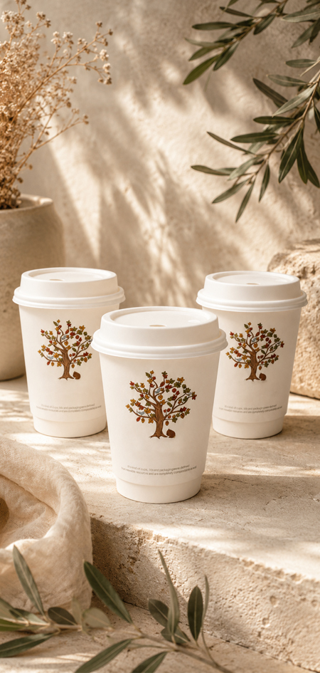 Bulk paper coffee cups for café chain procurement programs