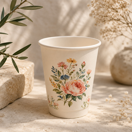 Bulk paper coffee cups for café chain procurement programs