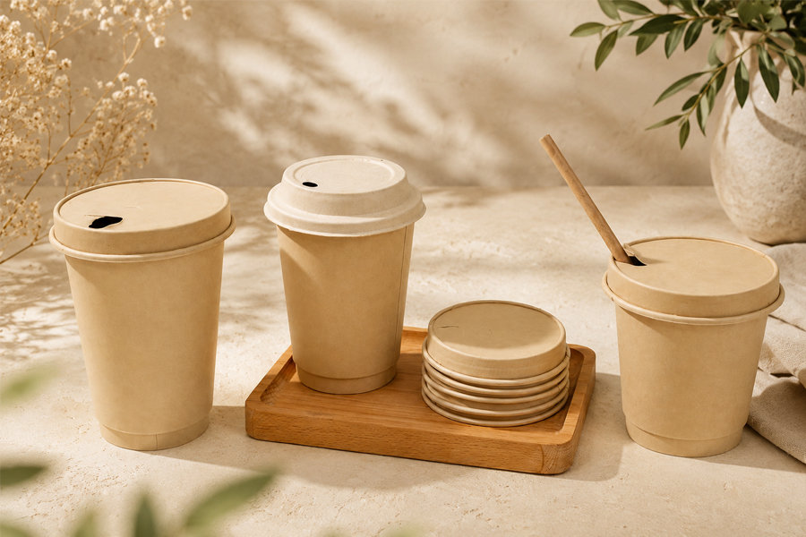 Bulk paper hot cups for catering and event supply companies