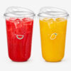 Clear Cold Drink Cup with Flat, Sip and Dome Lids