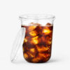 Clear Cold Drink Cup with Flat, Sip and Dome Lids