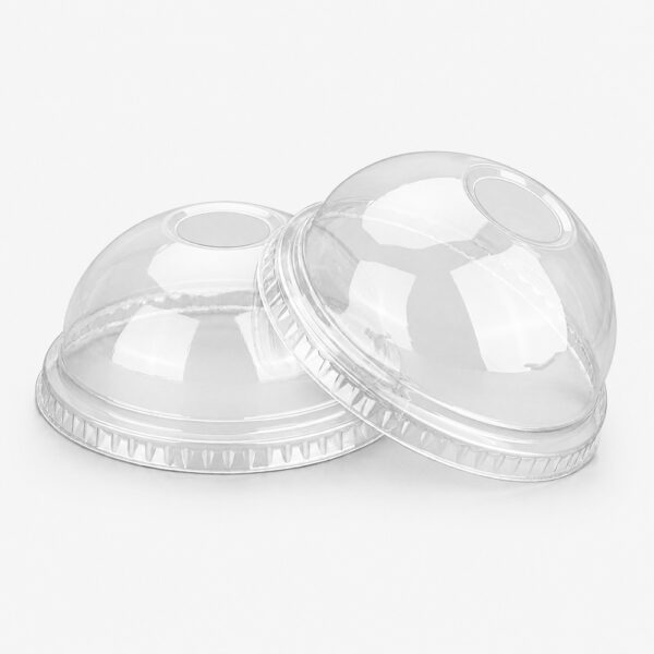 Clear Cup Lids in Flat and Dome Styles