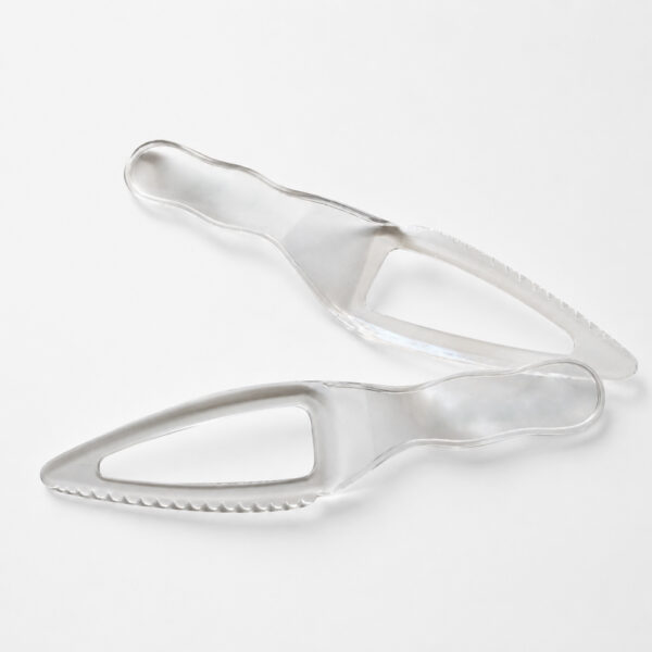 Clear Disposable Cake Knife for Bakery Service Clear Disposable Cake Knife for Bakery Service