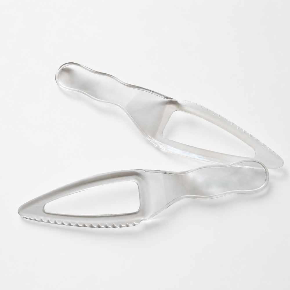 Clear Disposable Cake Knife for Bakery Service