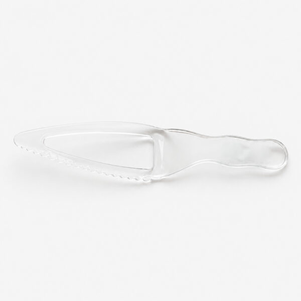 Clear Disposable Cake Knife for Bakery Service Clear Disposable Cake Knife for Bakery Service