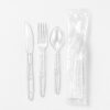 Clear Disposable Cutlery Set for Catering Service Clear Disposable Cutlery Set for Catering Service