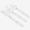 Clear Disposable Cutlery Set for Catering Service Clear Disposable Cutlery Set for Catering Service