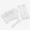 Clear Disposable Spoons for Dessert Service
