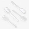 Clear Disposable Spoons for Dessert Service