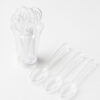 Clear Disposable Spoons for Dessert Service