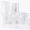 Clear Drink Bucket Cup with Lid, Straw and Handle