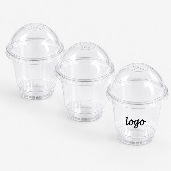 Clear Ice Cream Dessert Cup with Fitted Lid Clear Ice Cream Dessert Cup with Fitted Lid