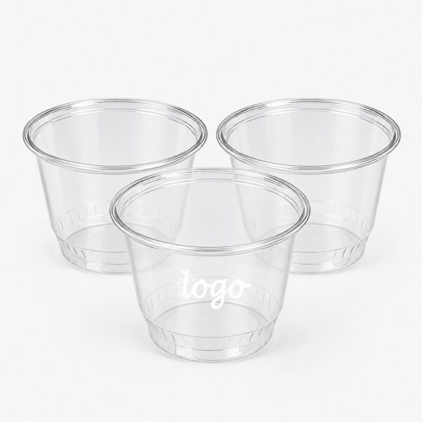 Clear Ice Cream Dessert Cup with Fitted Lid Clear Ice Cream Dessert Cup with Fitted Lid
