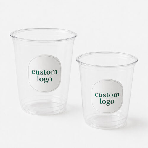 Clear Iced Coffee Cup for Café Takeaway