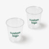 Clear Iced Coffee Cup for Café Takeaway