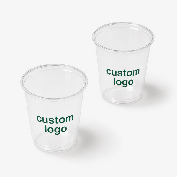 Clear Iced Coffee Cup for Café Takeaway