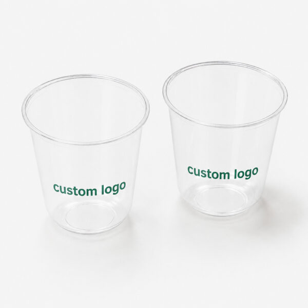 Clear Iced Coffee Cup for Café Takeaway