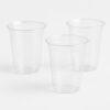 Clear Milk Tea Cup with Flat and Dome Lid Clear Milk Tea Cup with Flat and Dome Lid