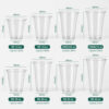 Clear Milk Tea Cup with Logo and Lid Options Clear Milk Tea Cup with Logo and Lid Options