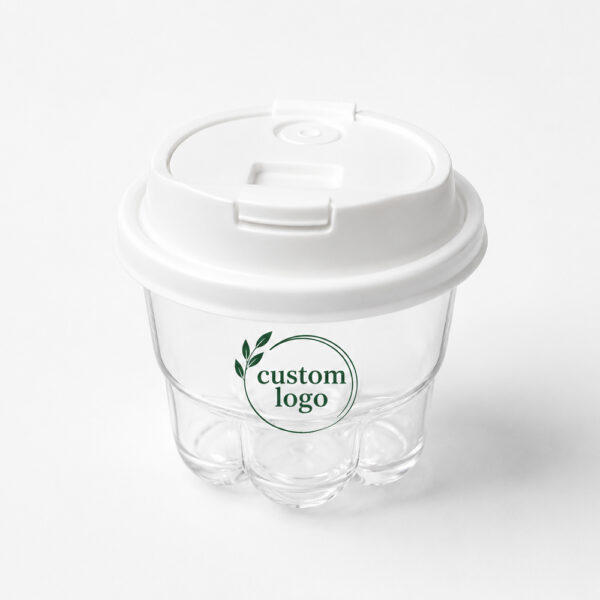 Clear PET Cat Paw Cup for Cold Drinks, 260ml