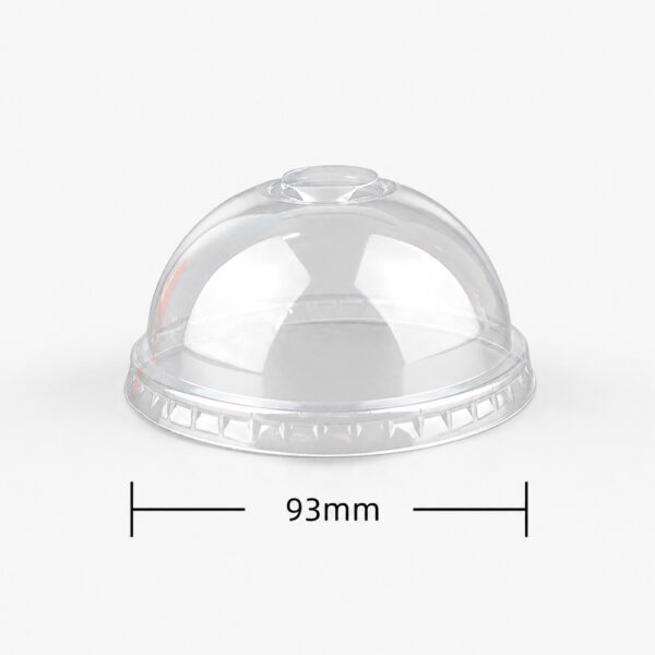 Clear PET Cold Cup Lids in Flat and Dome Styles