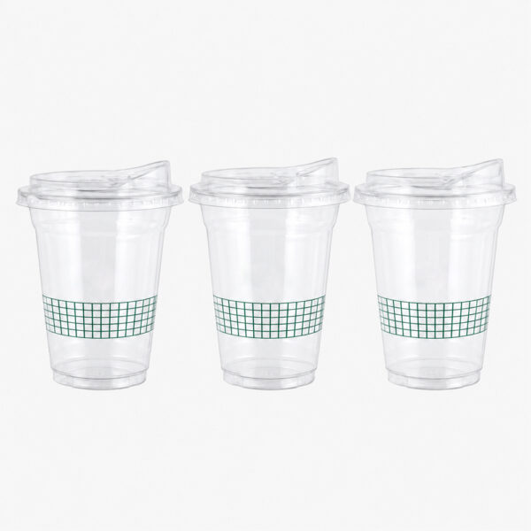 Clear PET Milk Tea Cup with 98mm Rim