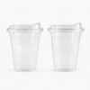 Clear PET Milk Tea Cup with 98mm Rim