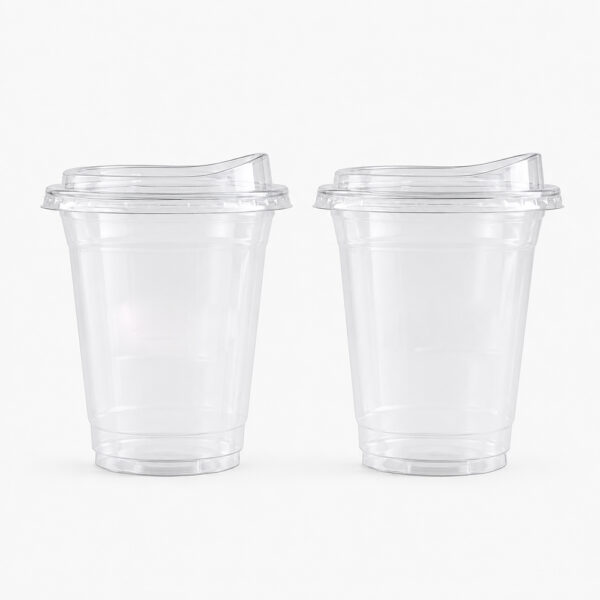 Clear PET Milk Tea Cup with 98mm Rim