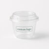 Clear PET Yogurt Cup with Inner Tray and Dome Lid Clear PET Yogurt Cup with Inner Tray and Dome Lid