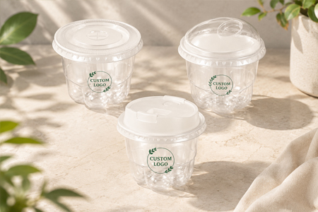Clear PET dessert cups wholesale for ice cream shops