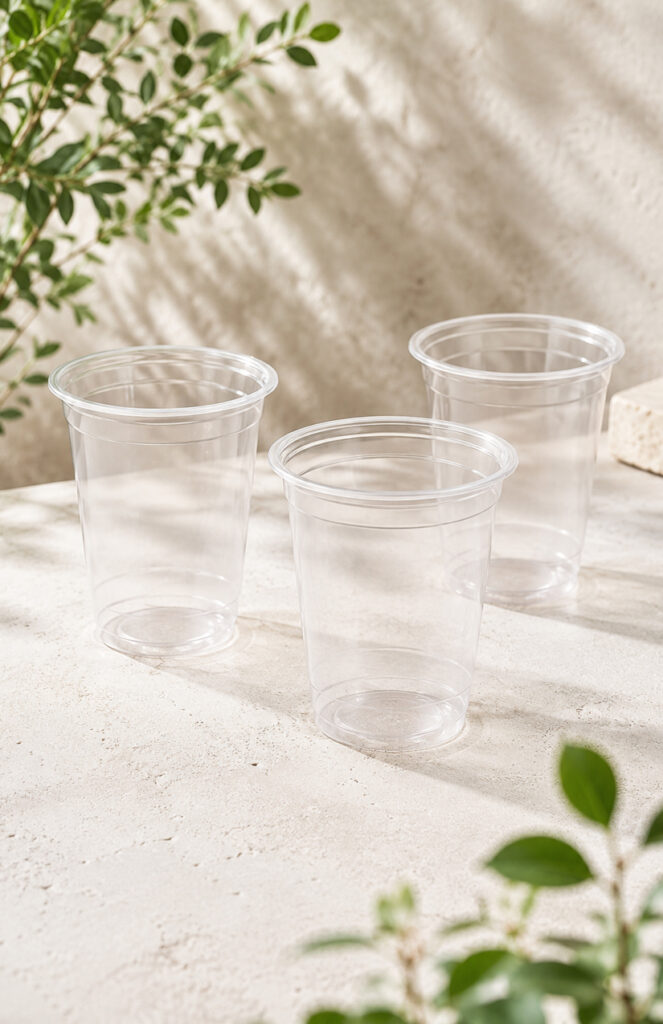 Clear PET drink cups for importers and wholesale buyers