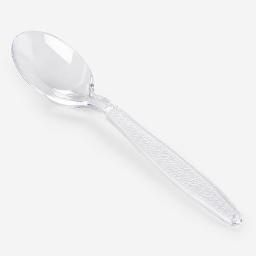 Clear PS Disposable Teaspoon for Foodservice