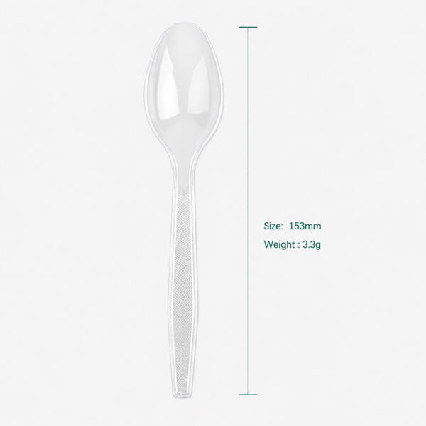 Clear PS Disposable Teaspoon for Foodservice Clear PS Disposable Teaspoon for Foodservice