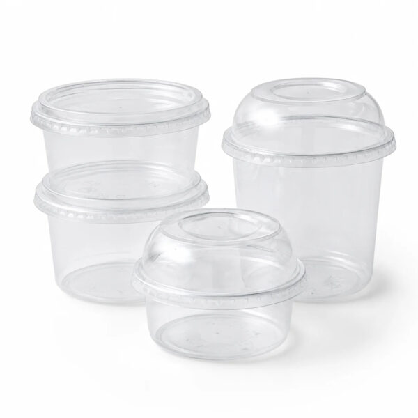 Clear PlastClear Plastic Dessert Cup with Dome Lidic Dessert Cup with Dome Lid 04 Clear Plastic Dessert Cup with Dome Lid