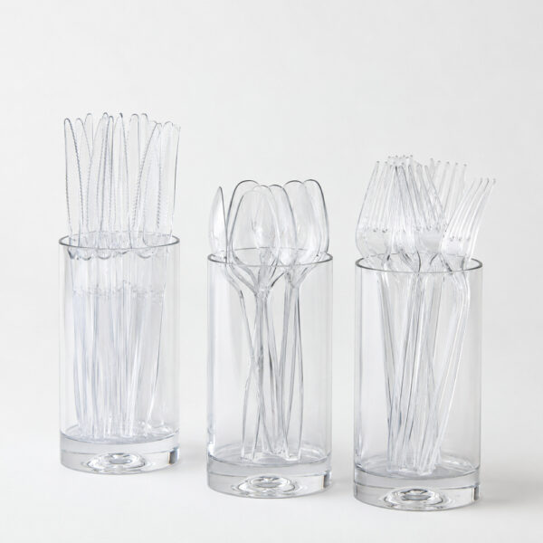 Clear Plastic Disposable Forks 7 Inch for Catering Clear Plastic Disposable Forks 7 Inch for Catering