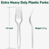 Clear Plastic Disposable Forks 7 Inch for Catering Clear Plastic Disposable Forks 7 Inch for Catering