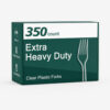 Clear Plastic Disposable Forks 7 Inch for Catering Clear Plastic Disposable Forks 7 Inch for Catering
