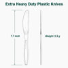 Clear Plastic Disposable Knives for Catering Supply