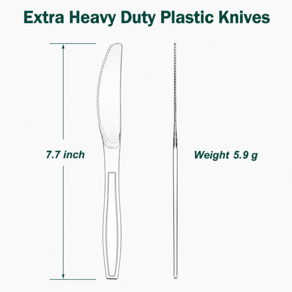Clear Plastic Disposable Knives for Catering Supply