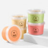 Clear Snap Lid for Round Paper Food Containers Clear Snap Lid for Round Paper Food Containers
