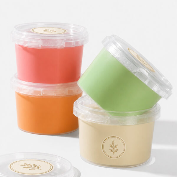 Clear Snap Lid for Round Paper Food Containers Clear Snap Lid for Round Paper Food Containers
