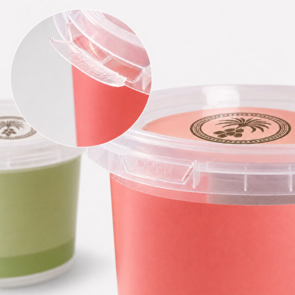 Clear Snap Lid for Round Paper Food Containers Clear Snap Lid for Round Paper Food Containers