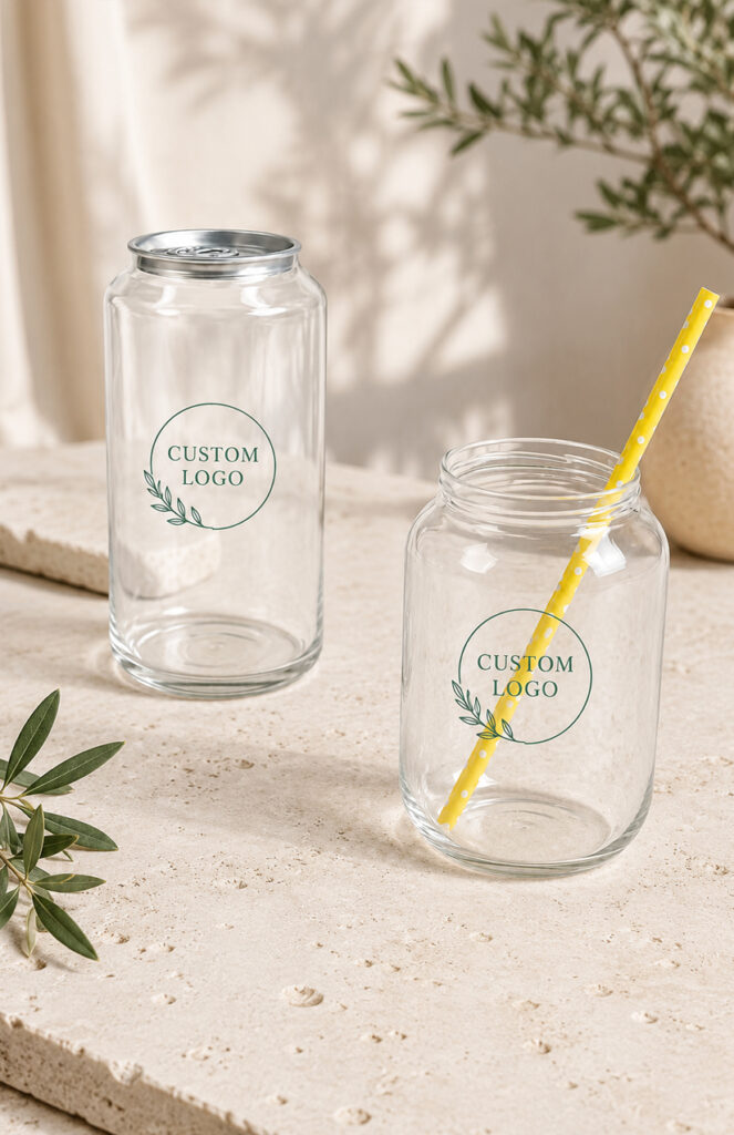 Clear plastic drink cups for fast food restaurant takeaway service
