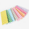 Colored Paper Straws with Individual Wrapping for Drinks