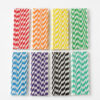 Colored Paper Straws with Individual Wrapping for Drinks