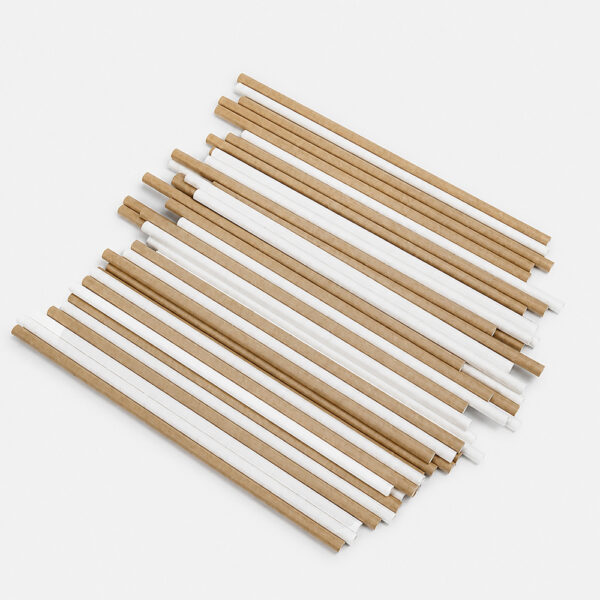 Colored Paper Straws with Individual Wrapping for Drinks