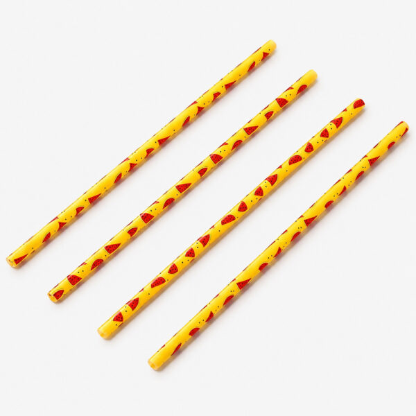 Colorful Printed Plastic Straws for Cold Drinks Colorful Printed Plastic Straws for Cold Drinks
