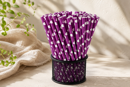 Commercial paper straw supplier product assortment